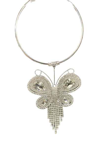 Butterfly Stone Fashion Choker Necklace