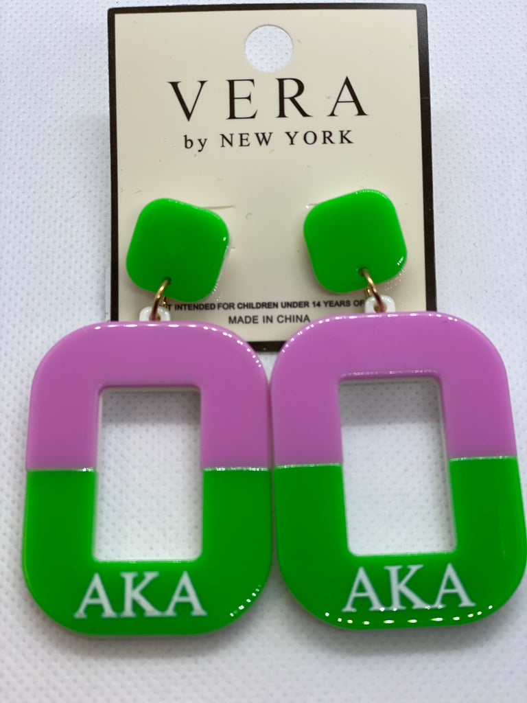 Sorority Fashion Earrings (AKA)