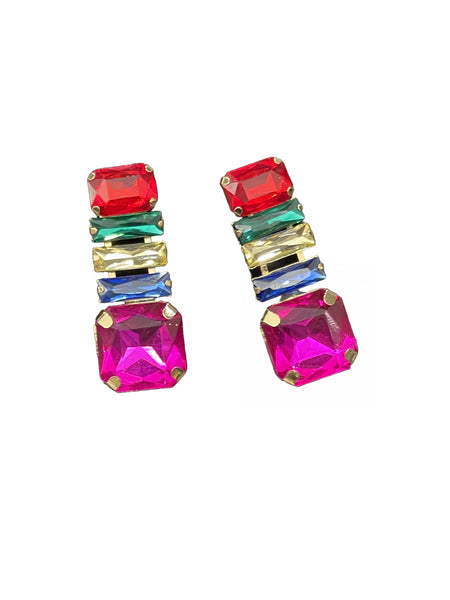 Multi-Stone Fashion Earrings