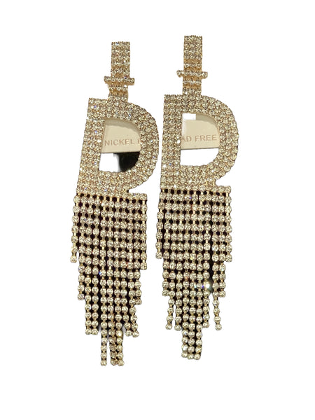 Drape Letter Fashion Earrings