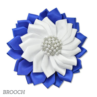 Sorority Fabric Flower Brooch