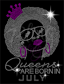 Month Birthday Bling T-Shirts