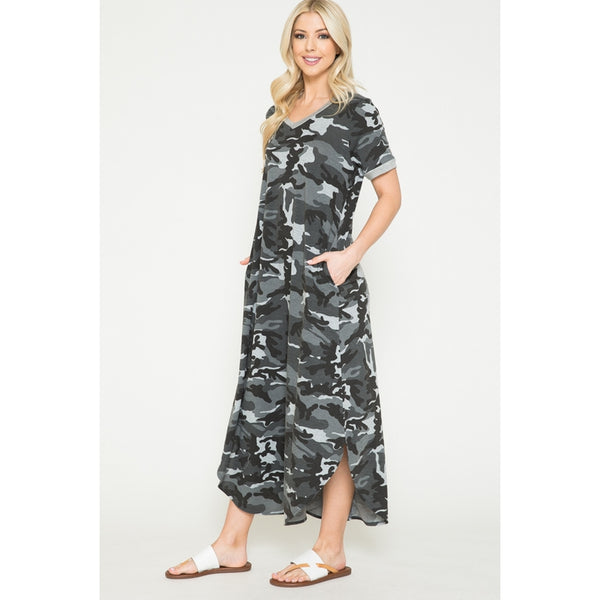 Camo Print Fashion Dress