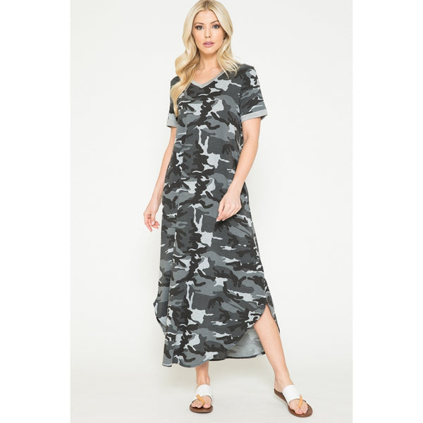 Camo Print Fashion Dress