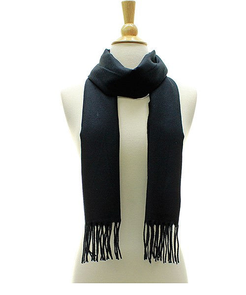 Fashion Cashmere Feel Blanket Scarf with Fringe