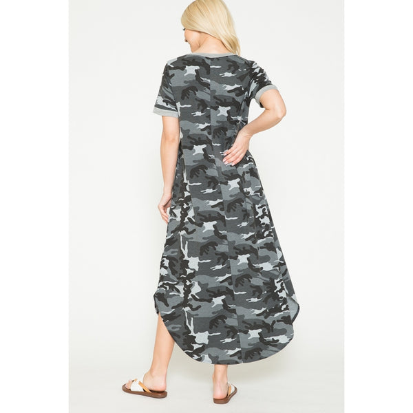 Camo Print Fashion Dress