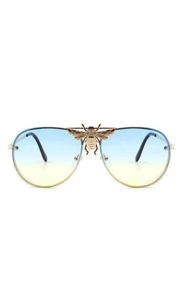 Metal Vintage Aviator Fashion Sunglasses