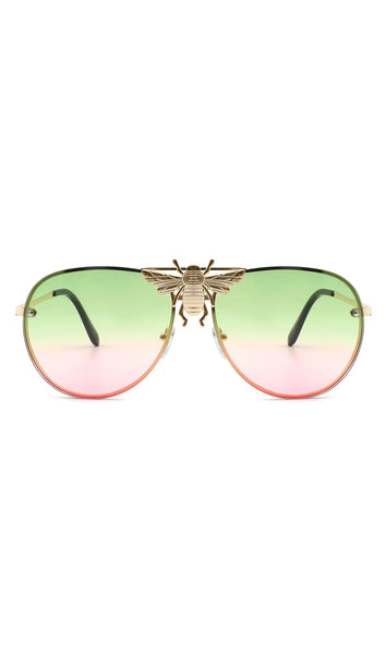 Metal Vintage Aviator Fashion Sunglasses