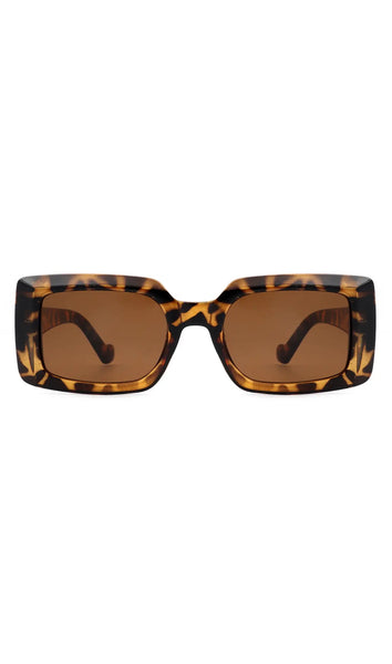 Square Flat Top Vintage Designer Fashion Sunglasses