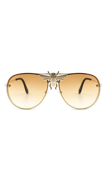 Metal Vintage Aviator Fashion Sunglasses