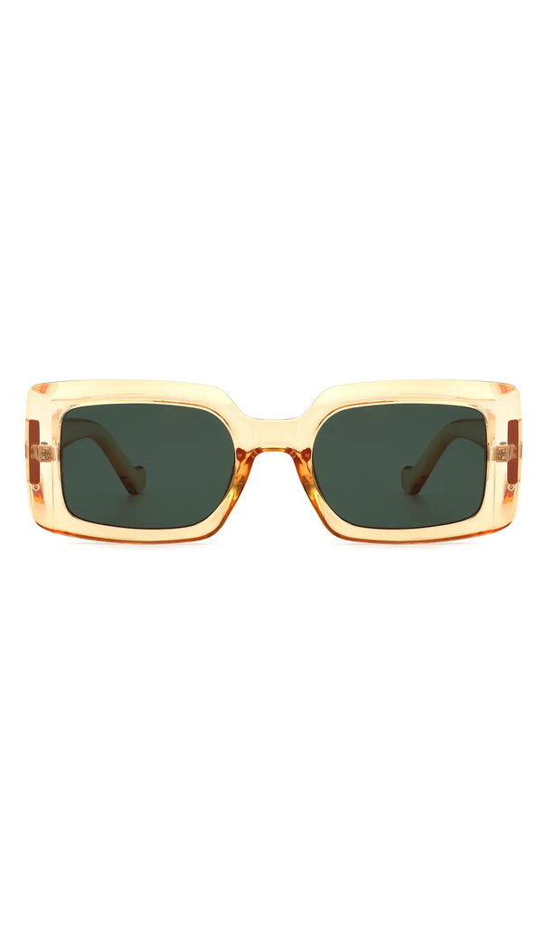 Square Flat Top Vintage Designer Fashion Sunglasses