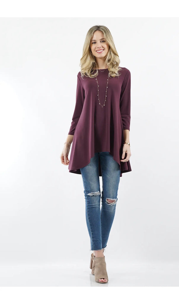 Ity High-Low 3/4 Sleeve Top