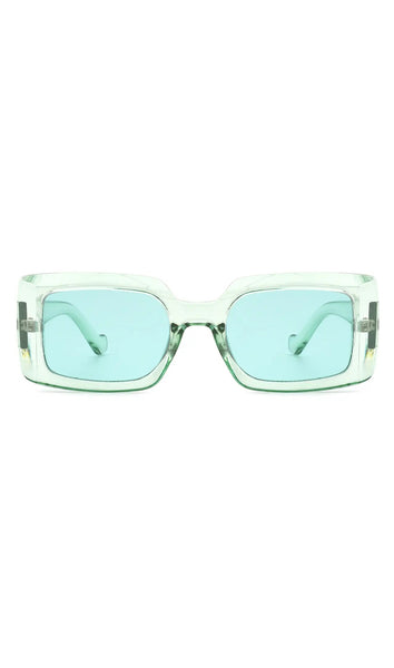 Square Flat Top Vintage Designer Fashion Sunglasses
