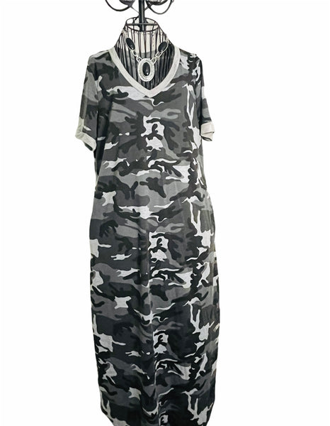 Camo Print Fashion Dress