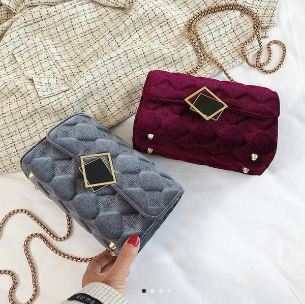 Velvet Crossbody Purses