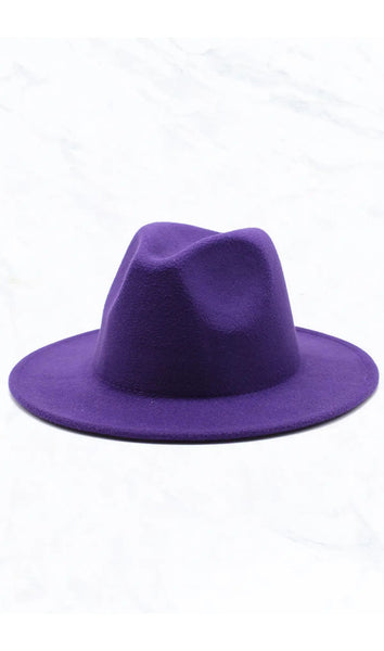 Retro Flat Fedora Hat