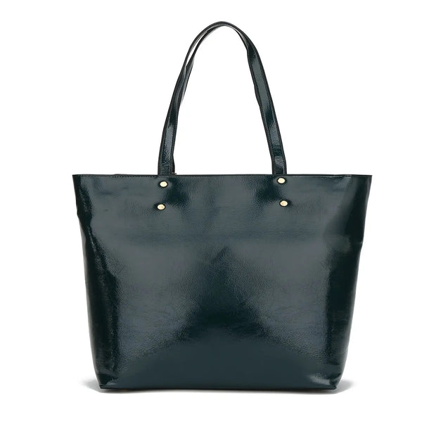 MKF Collection Abeille Patent Tote Bag by Mia K. (Black)