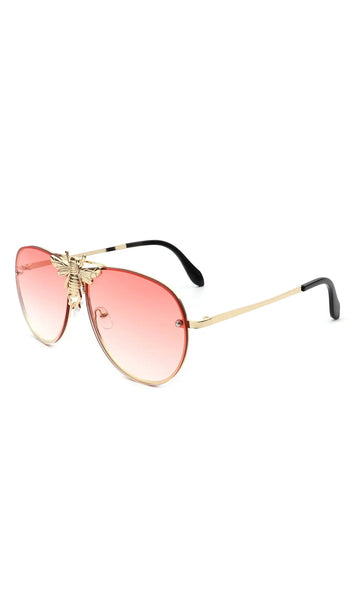 Metal Vintage Aviator Fashion Sunglasses