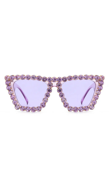 Retro Square Rhinestone Fashion Sunglasses