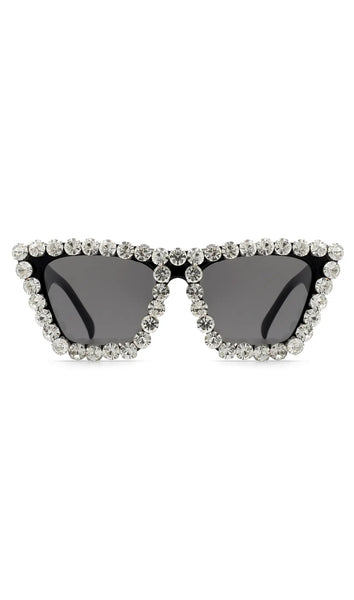 Retro Square Rhinestone Fashion Sunglasses